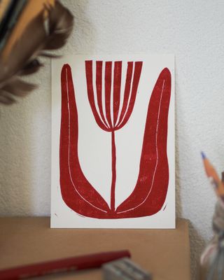 Tulipe Linogravure – pack surprise 3 cartes
