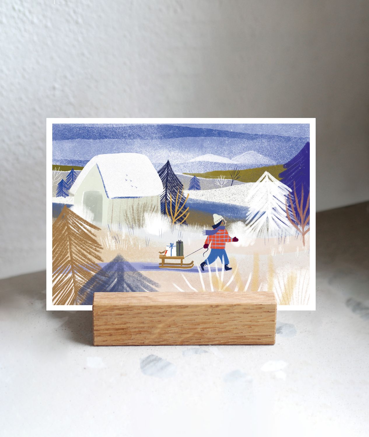 Carte Promenade de Noël