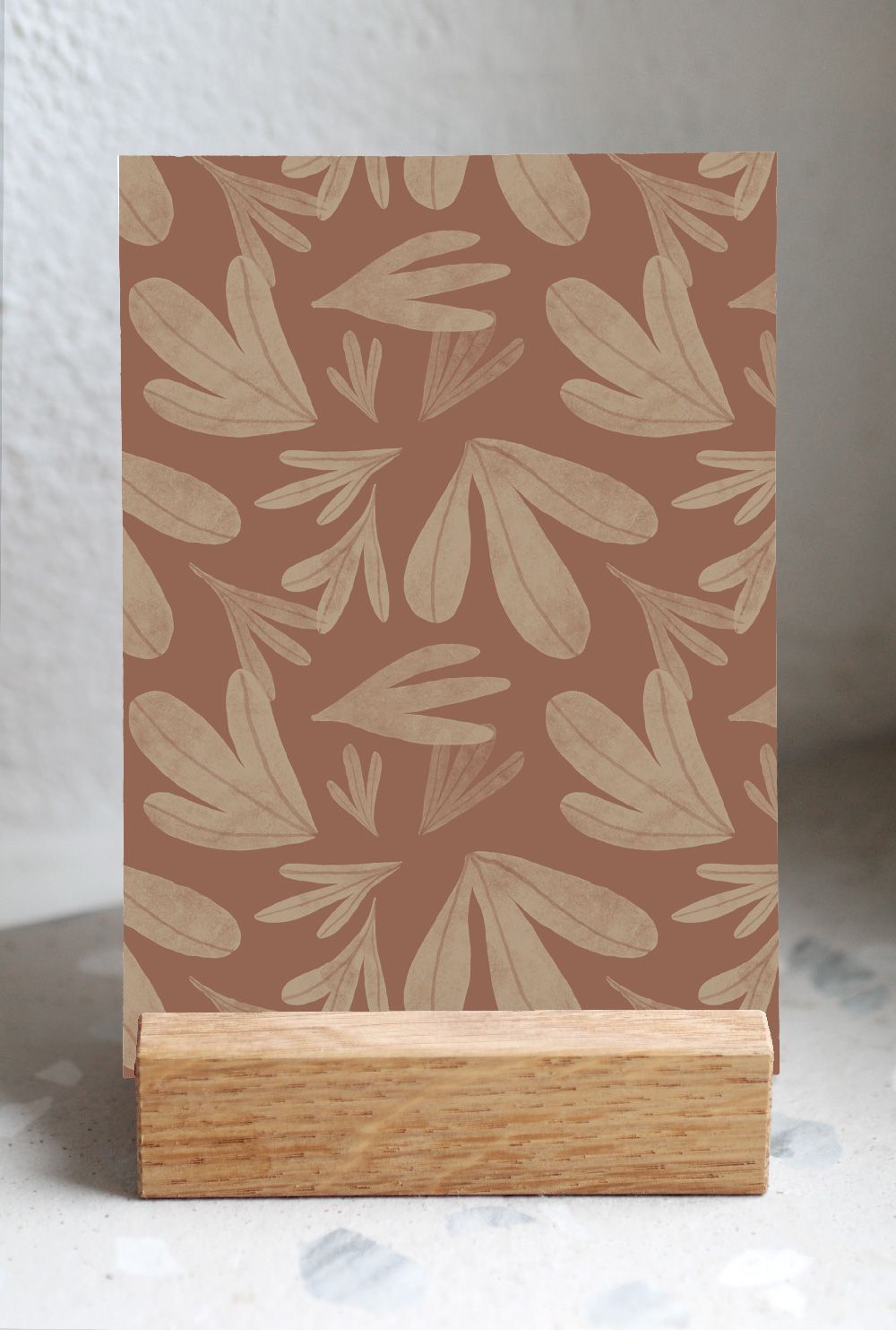 Carte Feuilles - 2 coloris