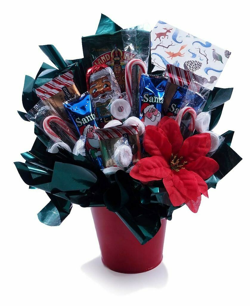 Candy Cane Christmas & Holiday Candy Bouquet