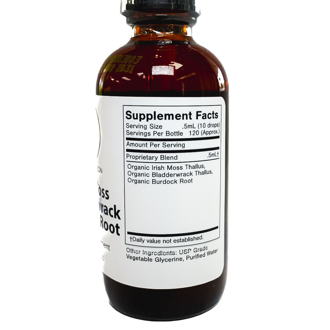 Irish Moss Bladderwrack Burdock Root