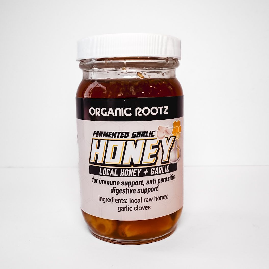 Organic Rootz Fermented Garlic Honey