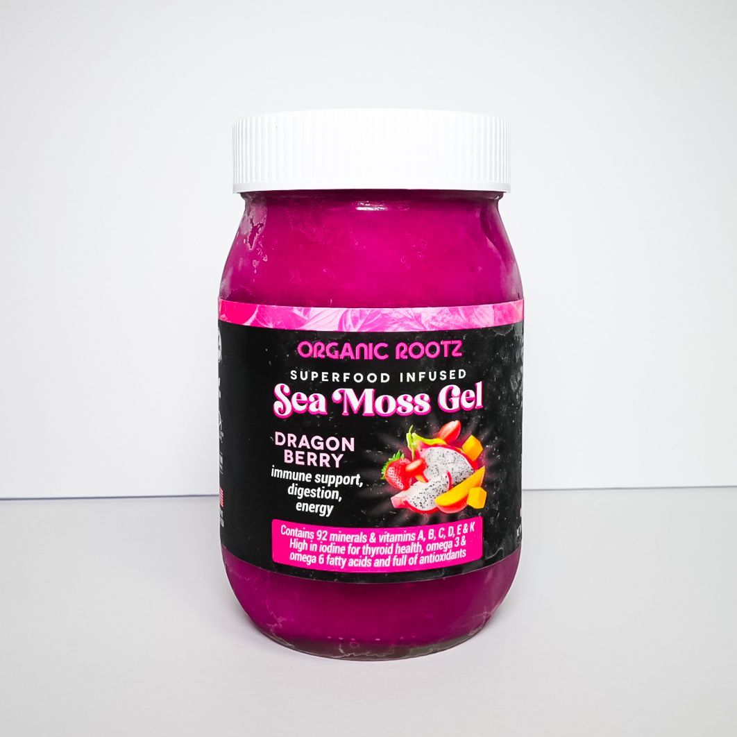 Organic Rootz Dragon Berry Sea Moss Gel