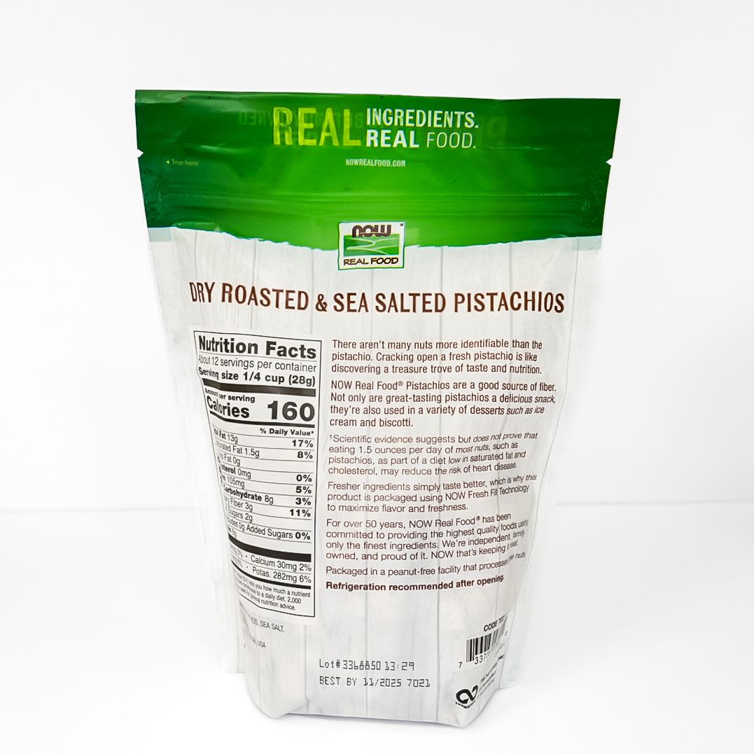 Now Foods Dry Roasted & Sea Salted Pistachios