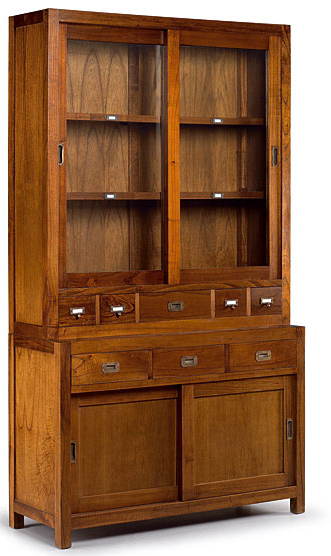 La vitrina 8 cajones colonial de medidas 120x50x217h