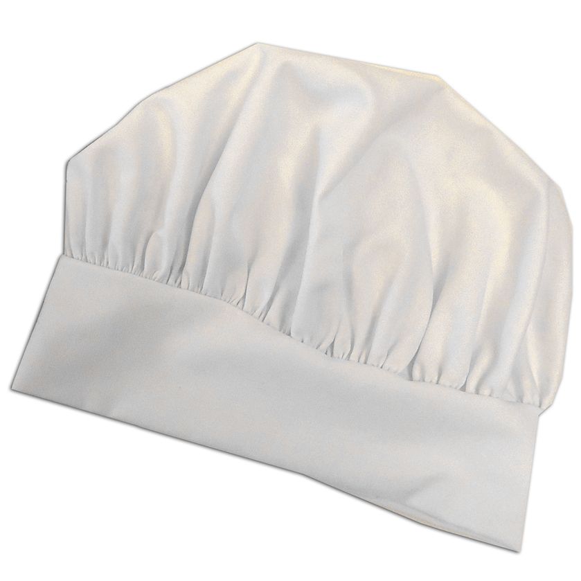 Chef Hat WHITE Store Discount Embroidery Blanks