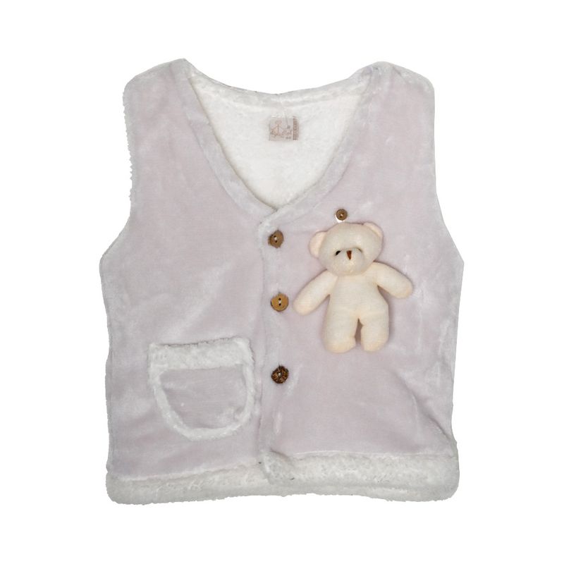Weste mit Teddybär, rosa