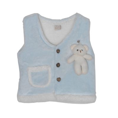 Weste mit Teddybär, blau