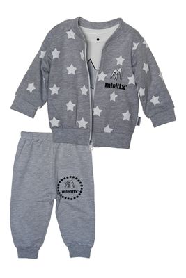 Set "Stars", grau, 3-teilig