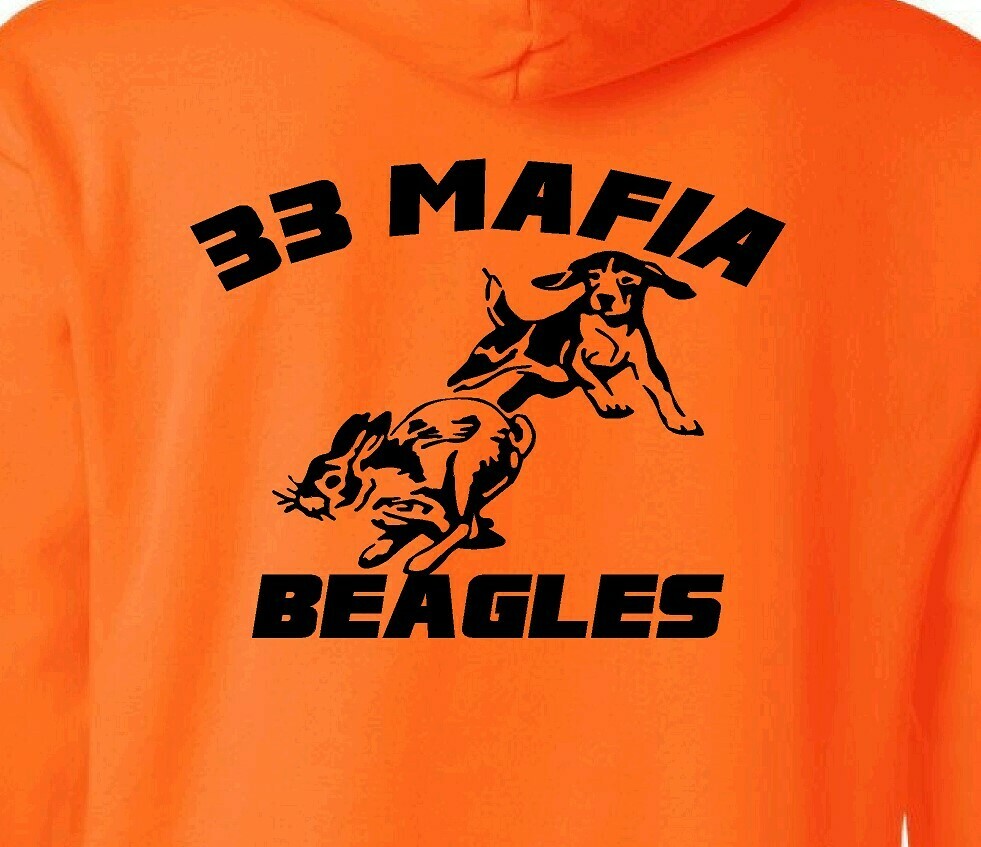 Beagle Running Rabbit Custom Hoodie 6 Colors Available
