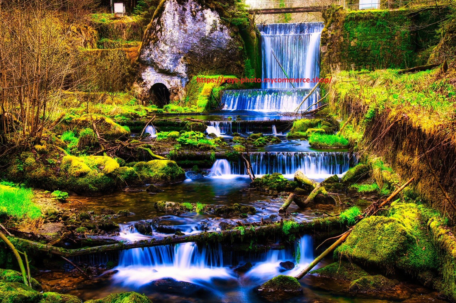 Kleiner Wasserfall Jura
