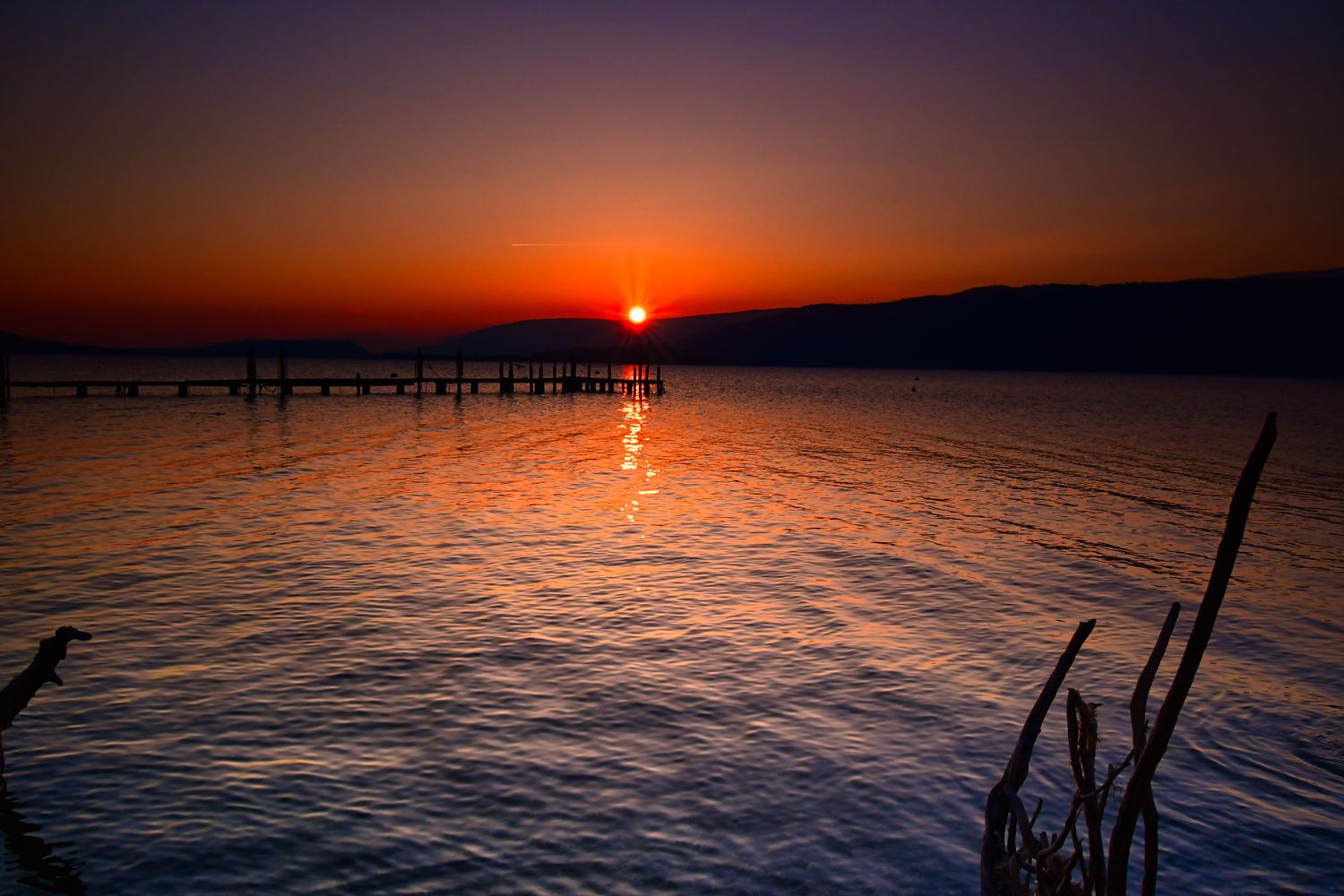 Sonnenuntergang Bielersee
