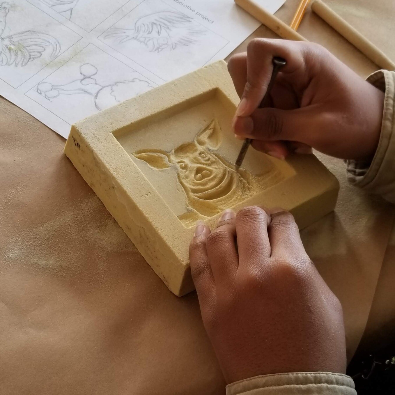 4" x 4" Art Tile Mold