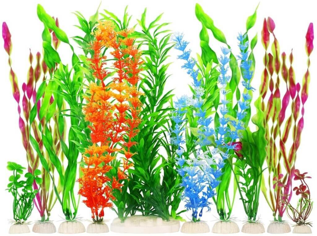 Artificial Plastic Fish Tank Plants Aquarium Décor Moodtime