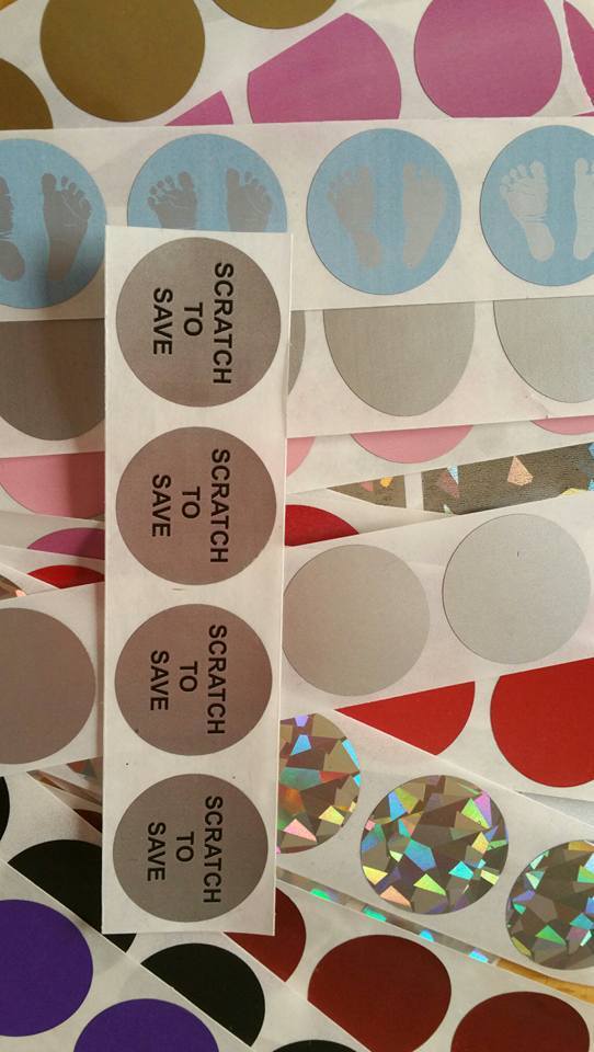 Assortment of Scratch off stickers Store EasyScratchoffs