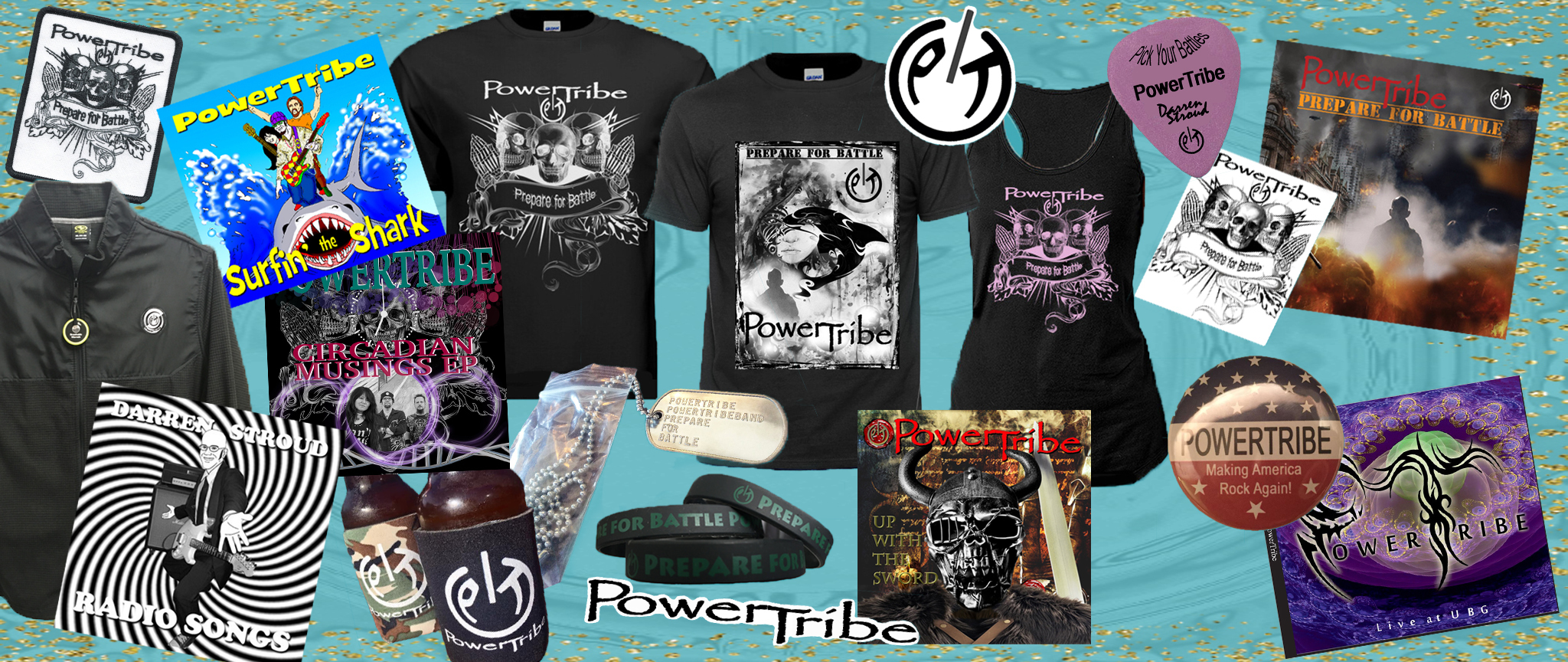 PowerTribe Band Merch - Heavy Metal CDs, Shirts, Stickers, More