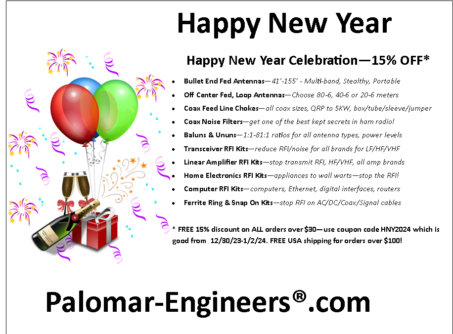 HNY2024 Palomar Baloons png - Ferrite Toroid/Ring Cores