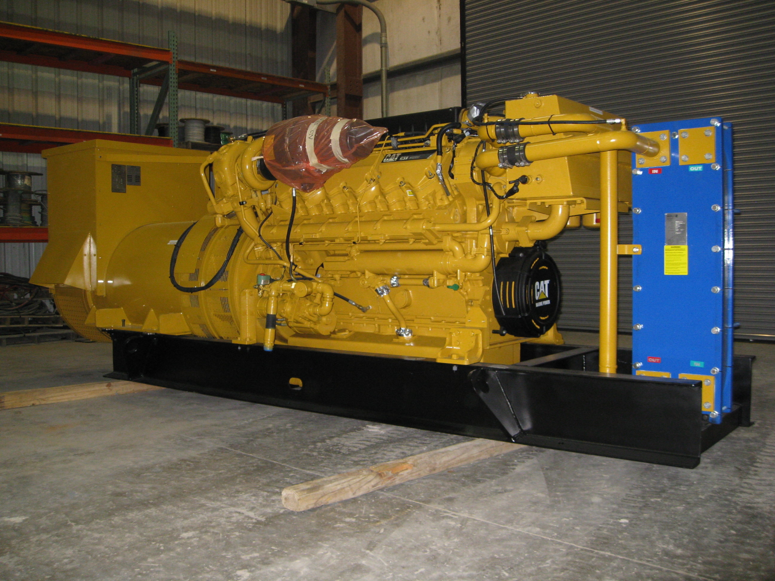 Sondex Plate & Frame Cooler on C32 Genset