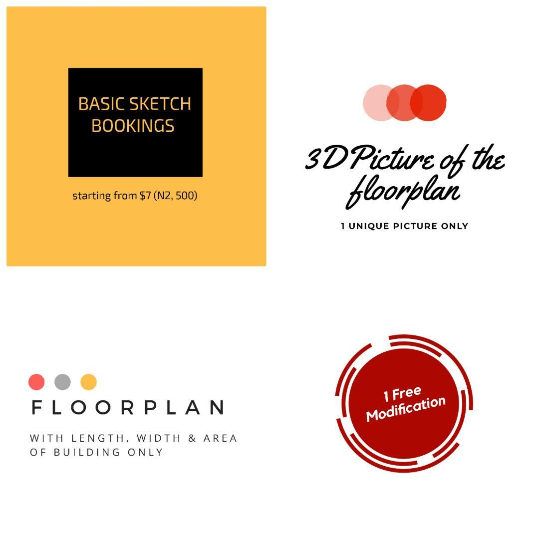 Basic Houseplan design sketch in Nigeria 