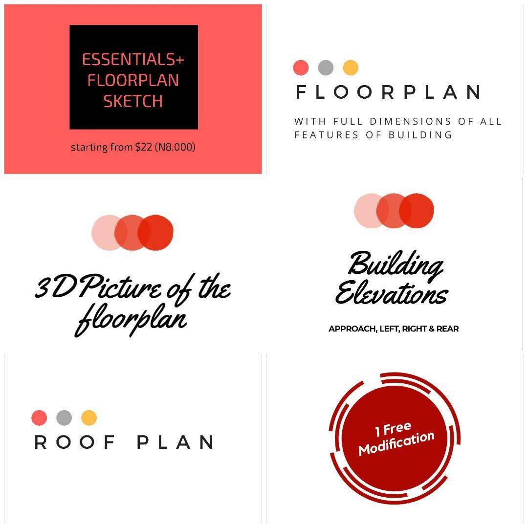 House plan design drawing sketch in Nigeria