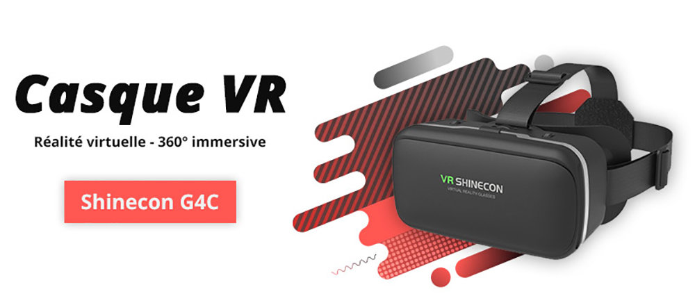 VR Shinecon SC-G04C casque de réalité virtuelle compatible Google Cardboard 11