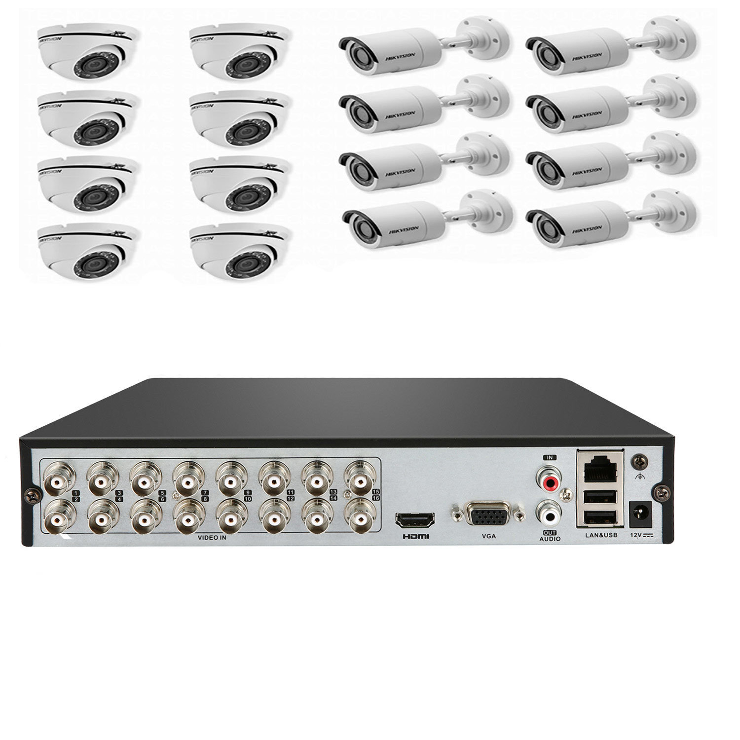 DVR HikVision DS7200 Series pour 16 caméras CCTV