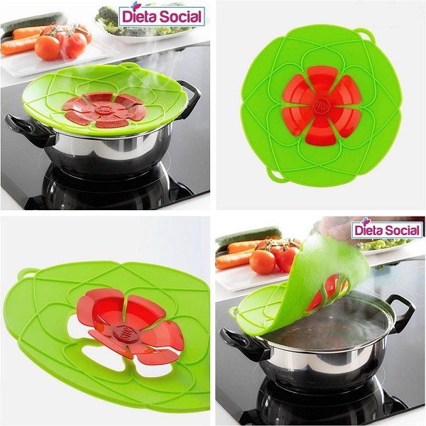 Paraschizzi Per Frullatore In Silicone - Coperchio Anti Schizzi Per Ciotole Da Cucina - Trasparente - Foto 9