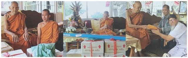 The Civara was Blessed by Luang Por Tuam for Maha Pokasap Maha Ud Klaew Klaad Kong Grapan Chadtri