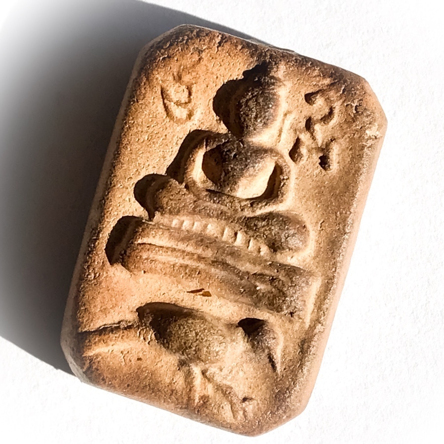 Buddha riding bird amulet lp ruesi ling dam