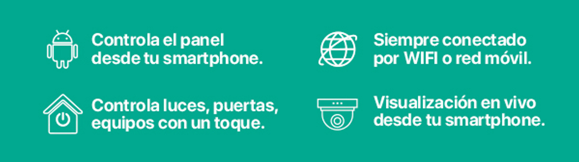 KIT BASICO ALARMA ANTI ROBO TCP/IP SMART P8 HAGROY