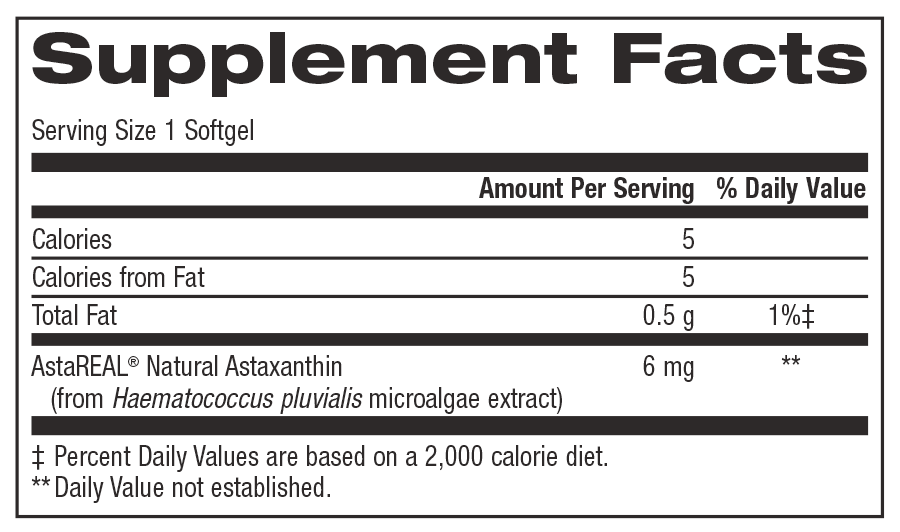 trunature Astaxanthin 6 mg. 100 Softgels DindinUSA