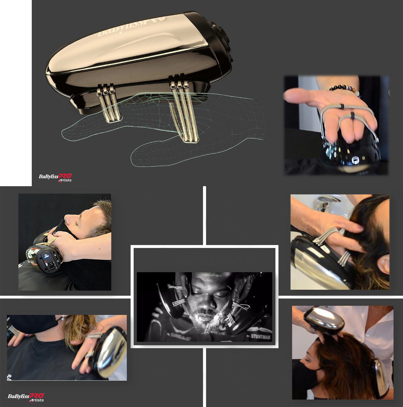 Massager Cord Cordless VIBEFX FXSM1GE BaBylissPRO® 4Artist FACE