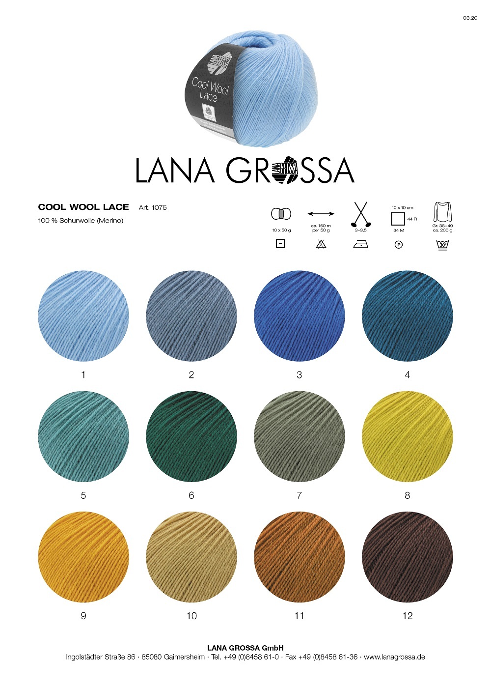 Cool Wool Lace Farbkarte