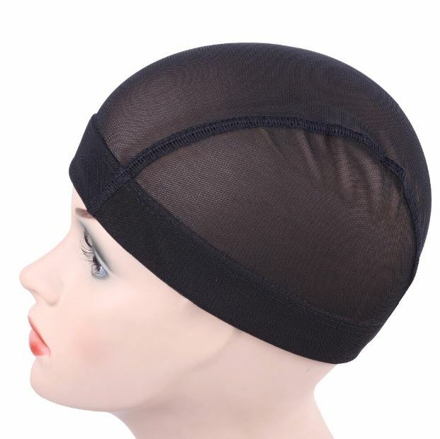 Dome Cap Spandex 3 pks Expandable Dome Cap Black