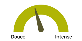 une jauge jaune avec un fond noir