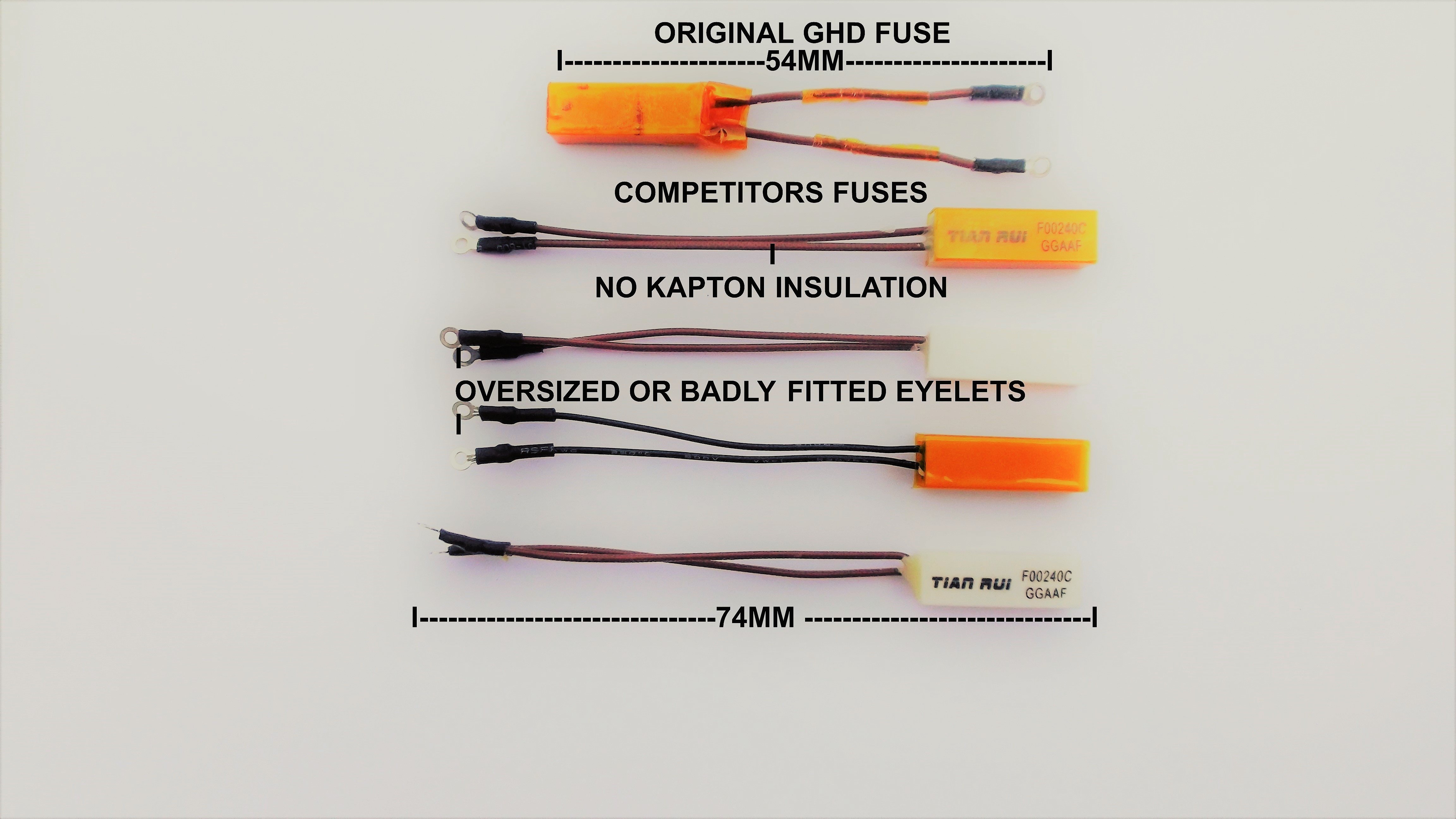 Thermal Fuses For GHD Hair Straighteners For Repairs/ Replacement