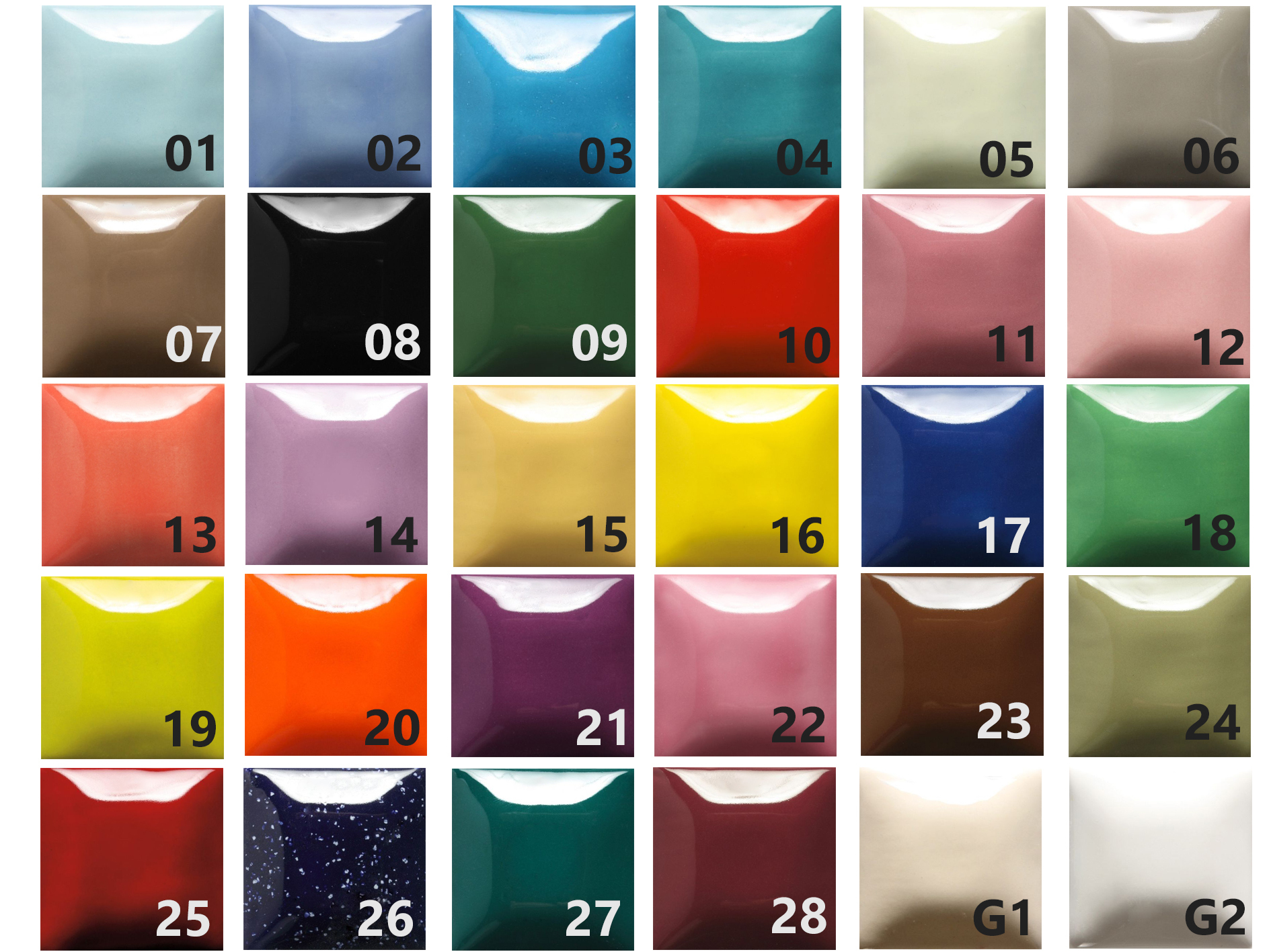 Farben für mehrere Stücke aussuchen