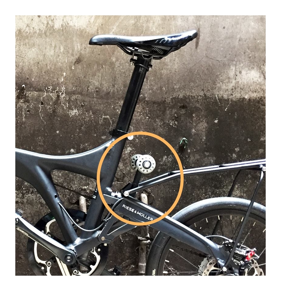 Birdy Roll Solution 2 wheels roller + 2 wheels Rear rack (MultiS)