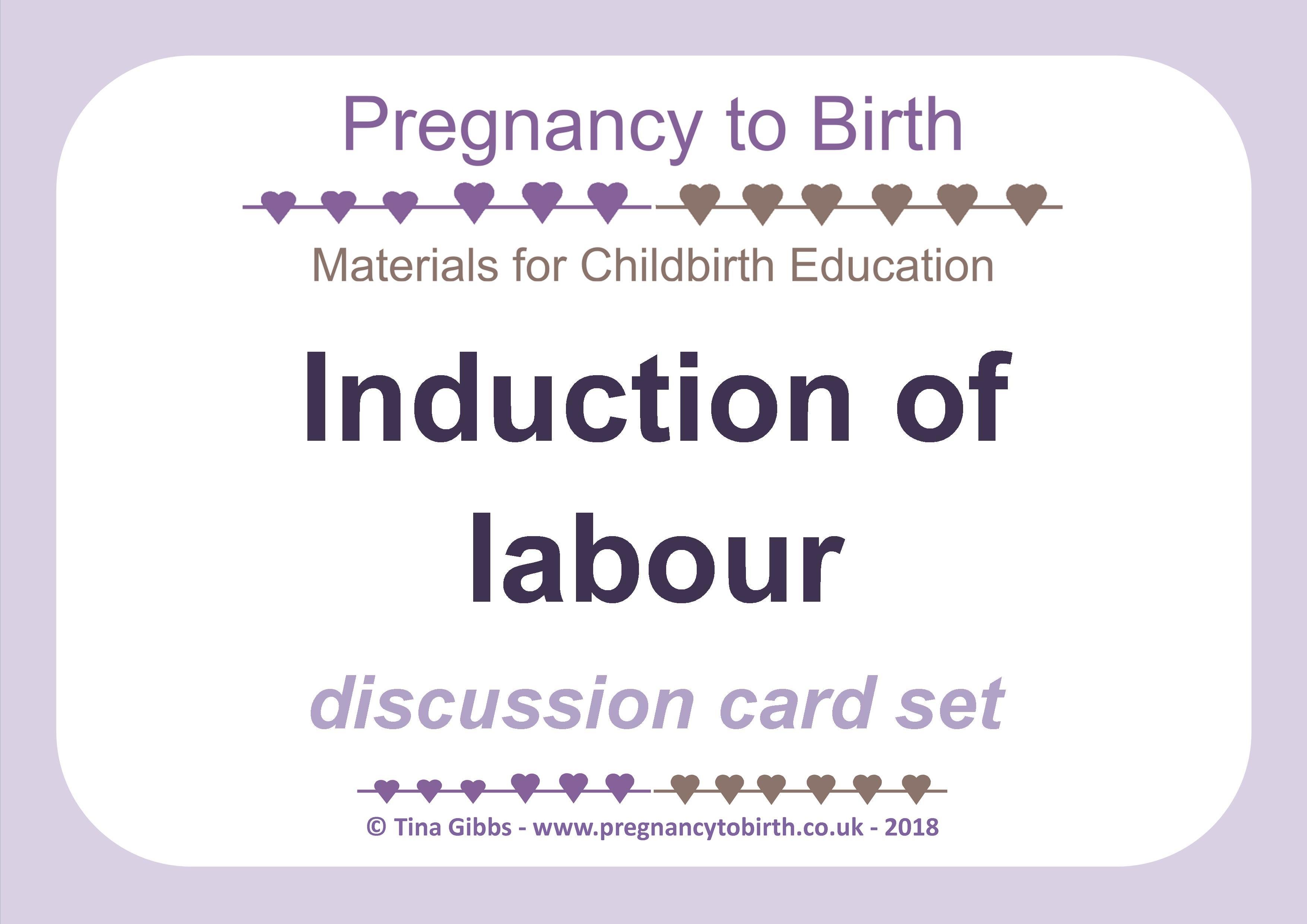 induction of labour - cards