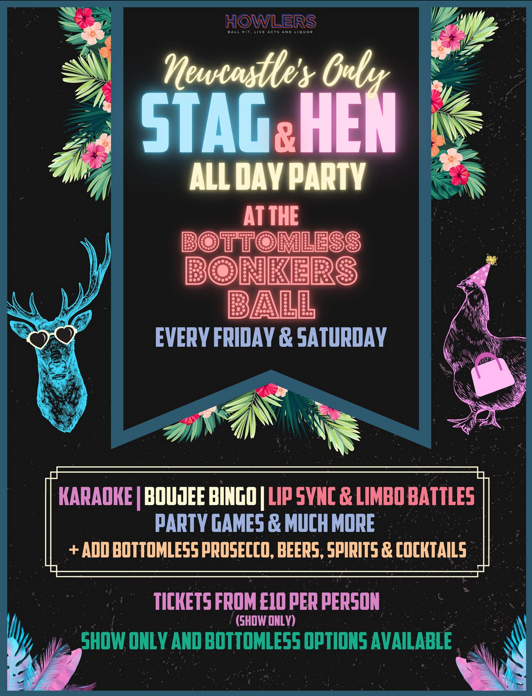 Howlers Party Bar in Newcastle