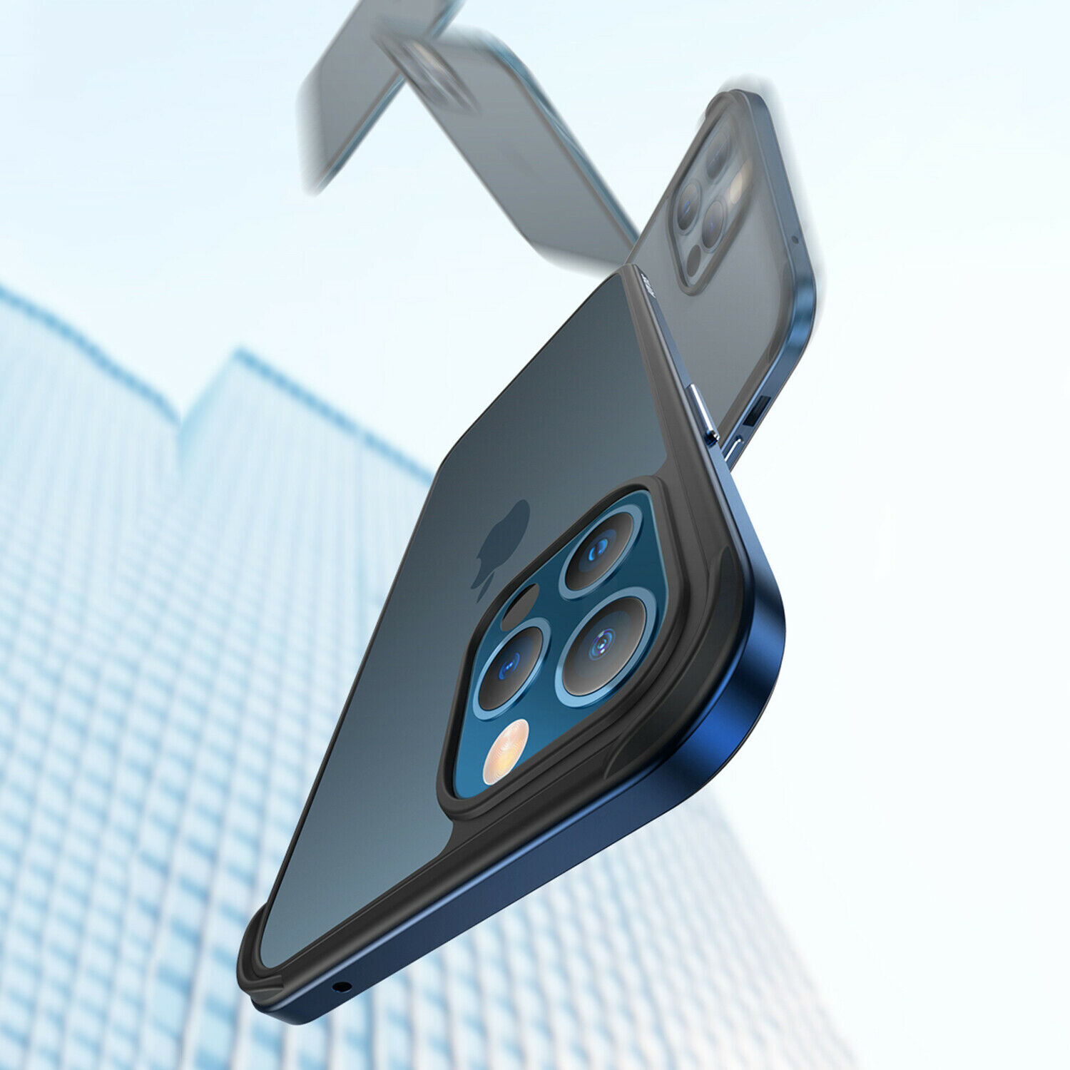 Shockproof Metal Bumper Frame Frosted Phone case