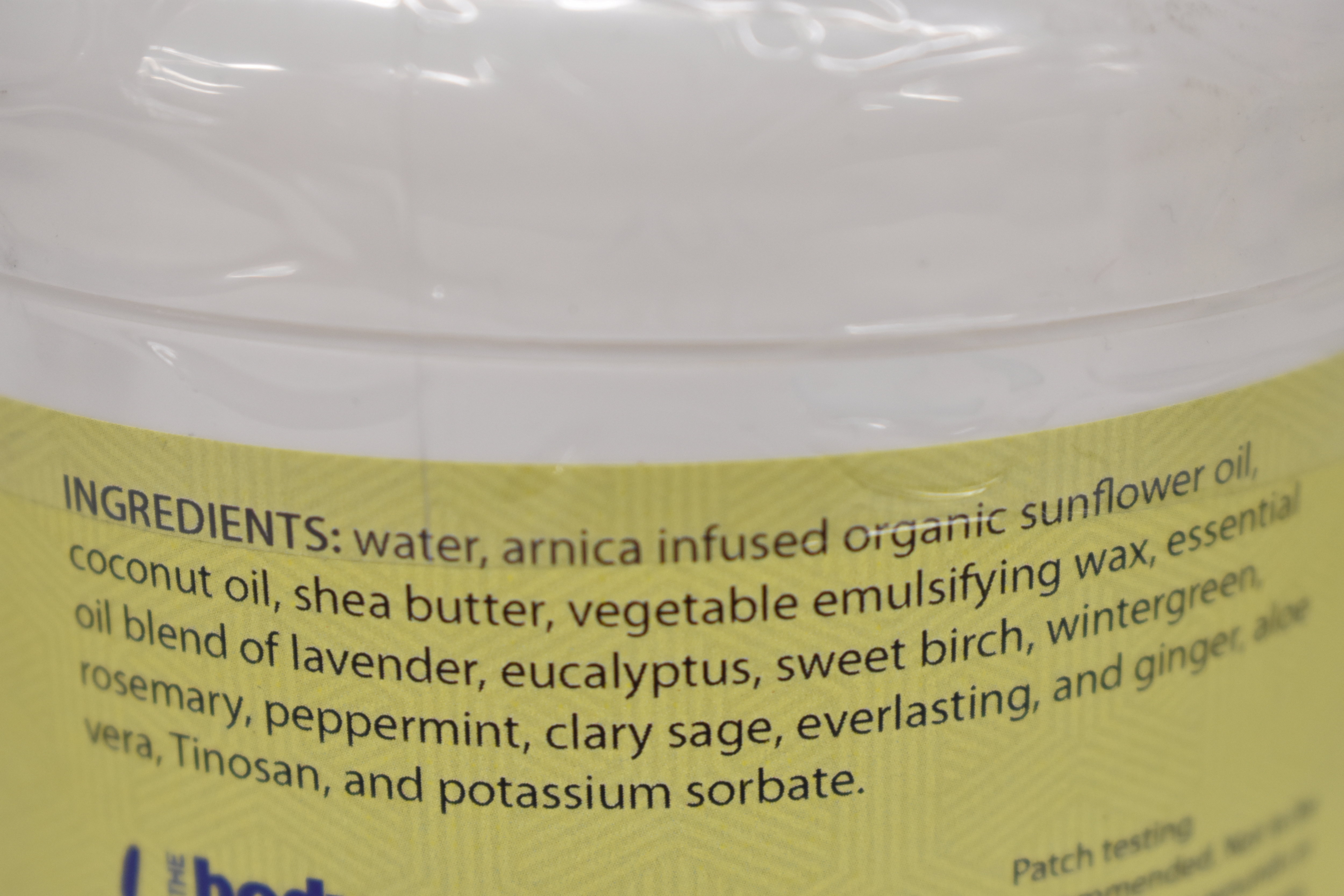 Arnica whipped cream for relieving sore muscles and achy joints 8z