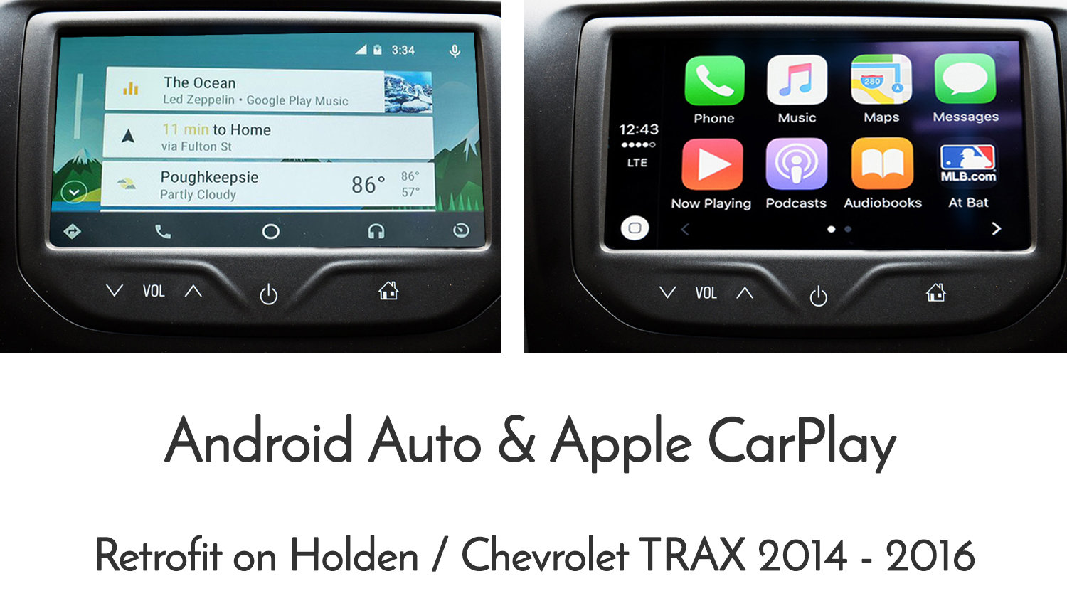 Holden Trax MyLink Integrated Android Auto & Apple CarPlay upgrade