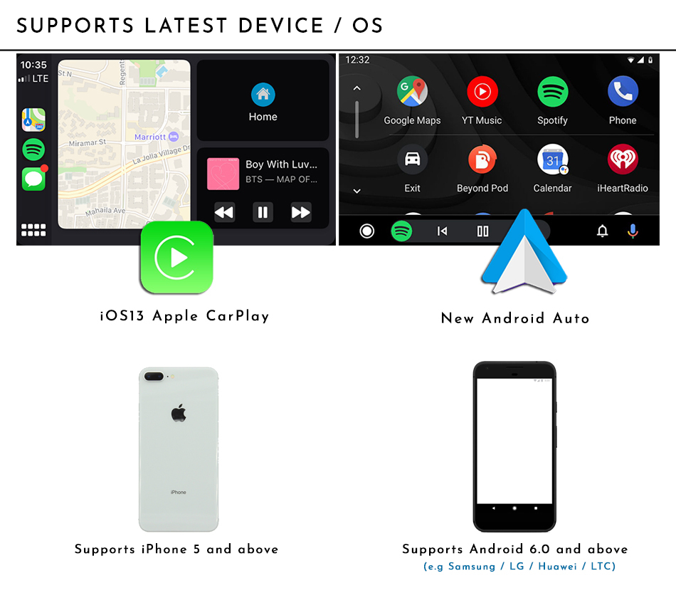 BMW E90 CIC iDrive 8.8" Apple CarPlay & Android Auto Replacement Display
