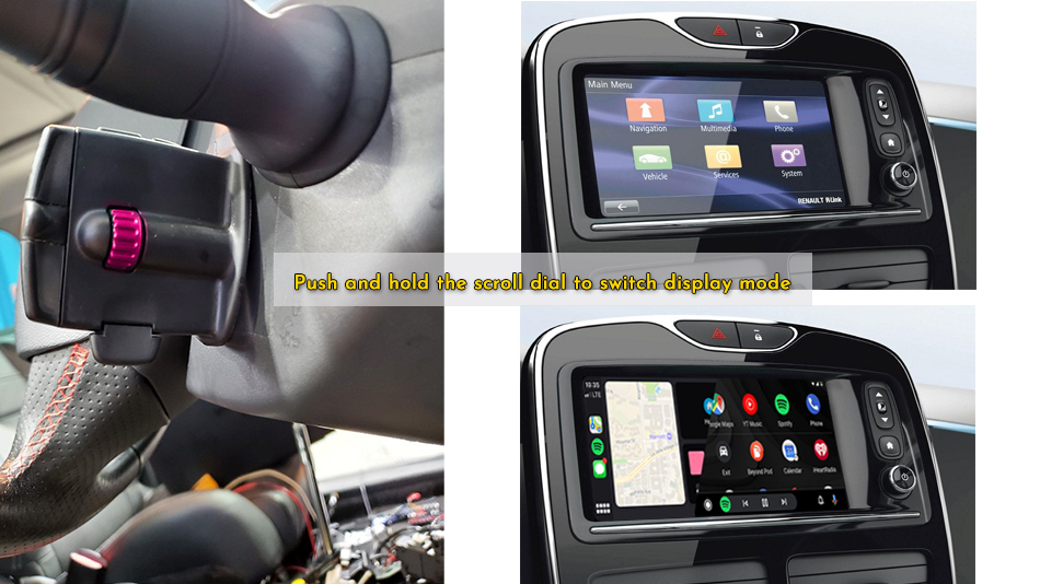 Renault Clio RLink I / MediaNAV Apple CarPlay & Android Auto Integration
