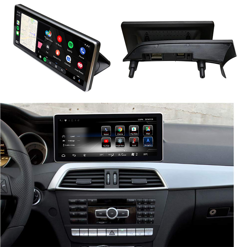 [201115] Mercedes Benz W204 CClass 10.2" Touch Display with CarPlay & Android Auto