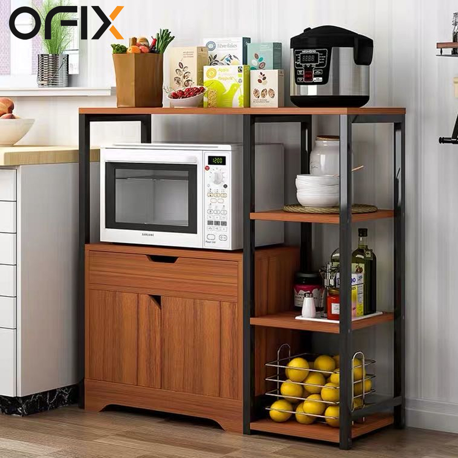 Ofix Microwave Oven Rack (Brown, Maple)