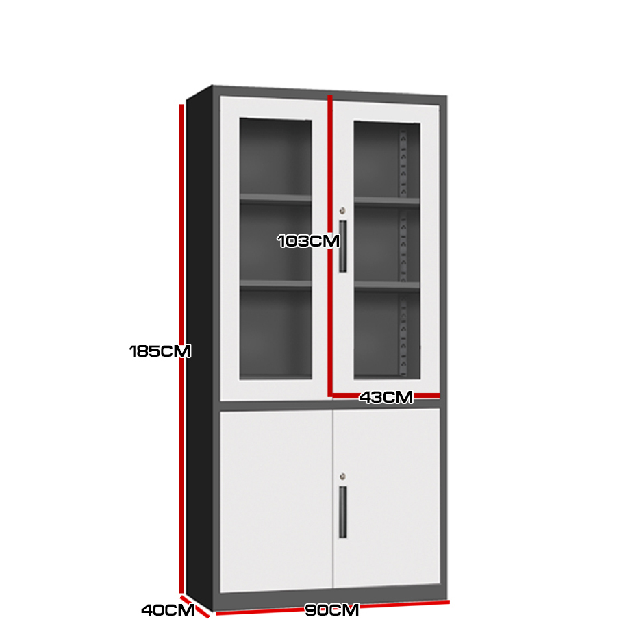 Ofix 5Layer Glass & Metal Swing Door Steel