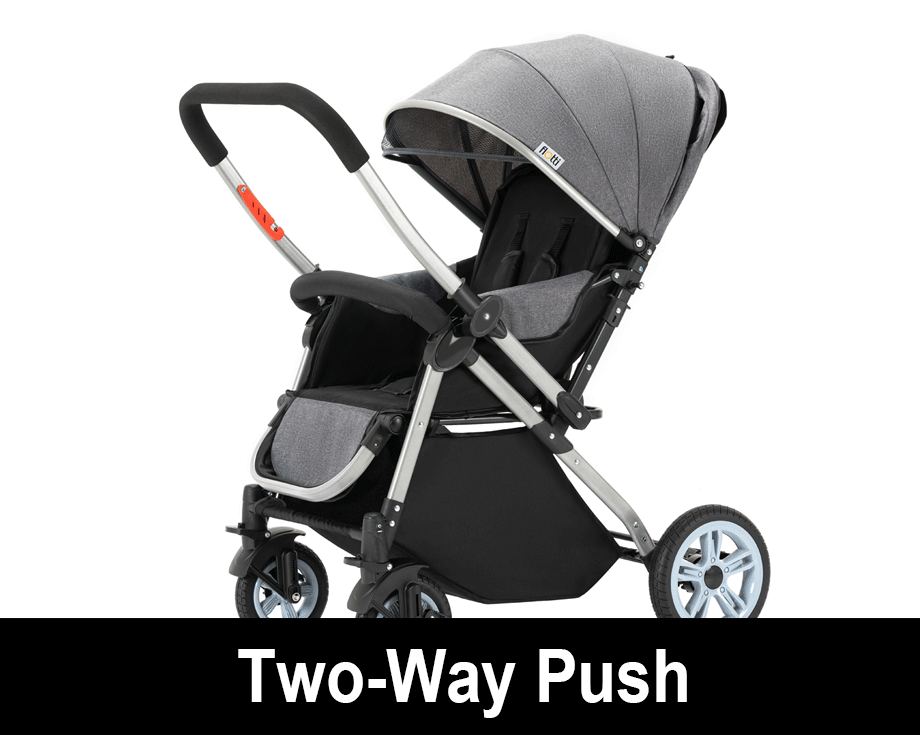 Flotti Azel Baby Stroller Reversible Handle Multiple Reclining Position