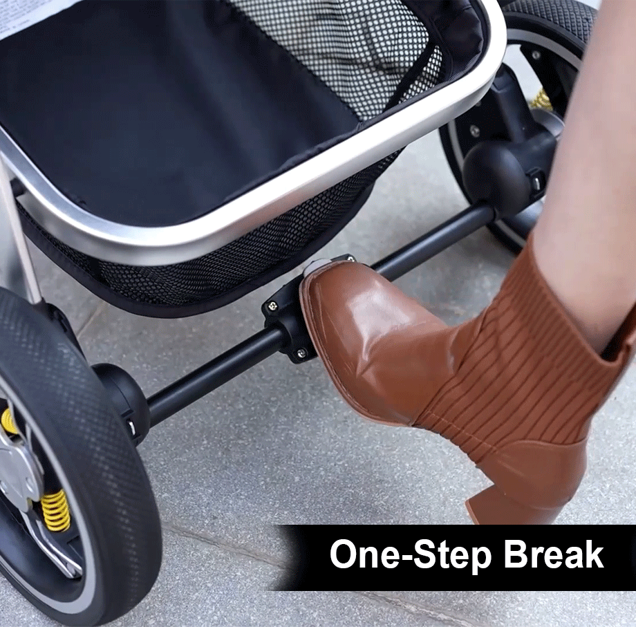 Flotti Azel 3 in 1 Baby Stroller (w/ Infant Car Seat Carrier) (Grey)